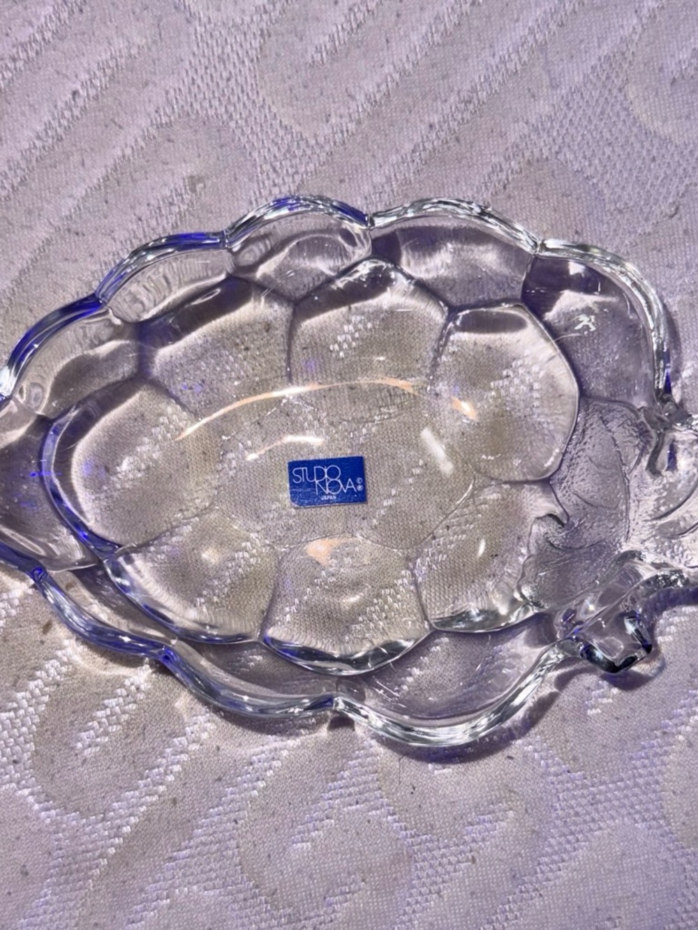 Vintage Studio Nova Small Glass Grape Candy Dish/Made In Japan/Pre-owned